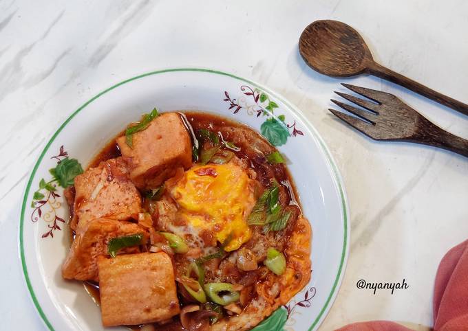 Resep Tahu Telur Ceplok Asam Manis Oleh Nyanyah Cookpad