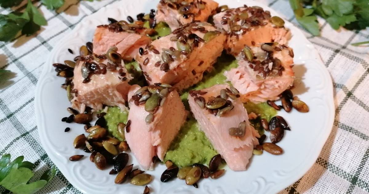 Ricetta Salmone Su Letto Verde Di Roberta Guidetti Cookpad