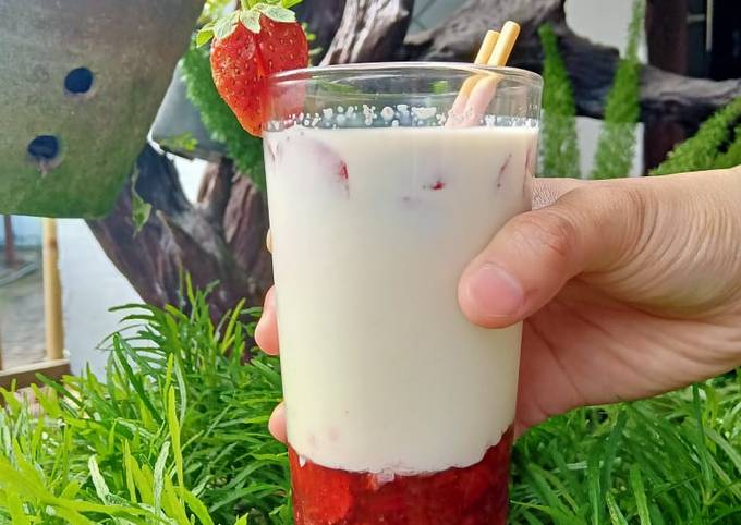 Resep Korean Strawberry Milk Oleh Ken Cookpad