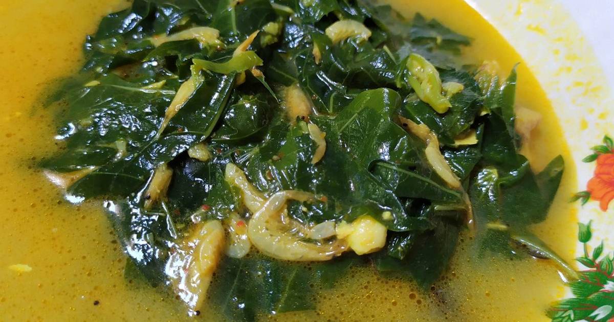 Resep Gulai Daun Singkong Rebon Susu Kambing Oleh Kreasi Ra Sa Cookpad