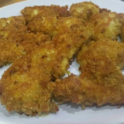 Chunky Cheesy Chicken Nuggets Recipe By Becky - Cookpad