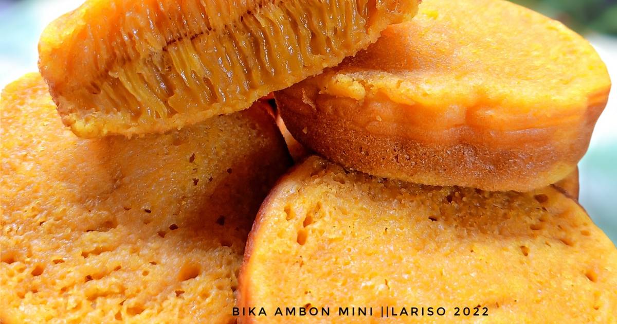 Resep Bika Ambon Mini Ekonomis Lembut Bersarang Oleh Resintaw Cookpad