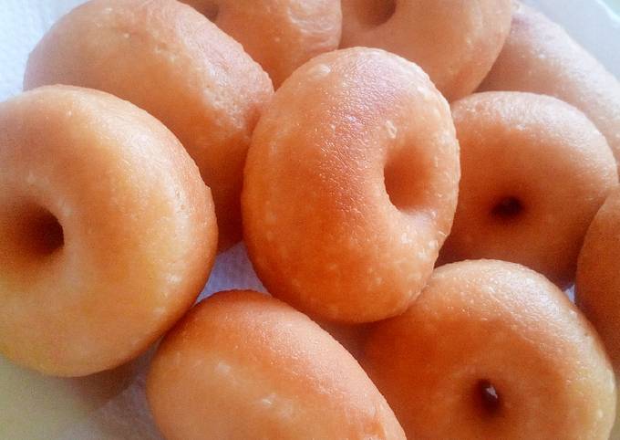 Resep Donat Empuk Ekonomis Tanpa Telur Kentang Oleh Mbu Ghaziya Cookpad