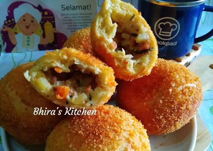 Resep Roti Goreng Isi Ragout Kornet Oleh Rika Erviana Cookpad