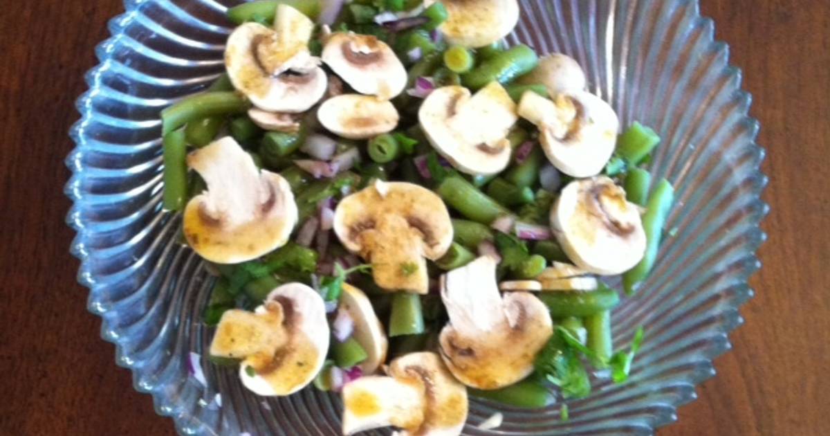 Ensalada de ejotes con champignons Receta de Mercedes Cossío Cookpad