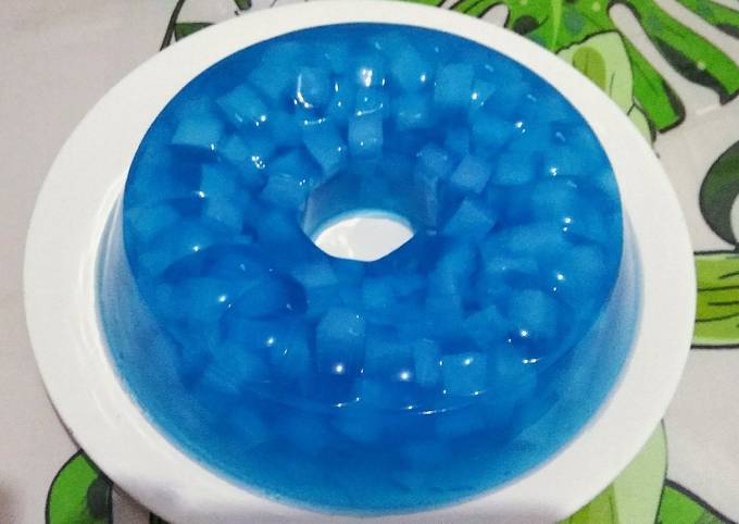 Resep Puding Biru Nata De Coco Oleh Renika Cookpad