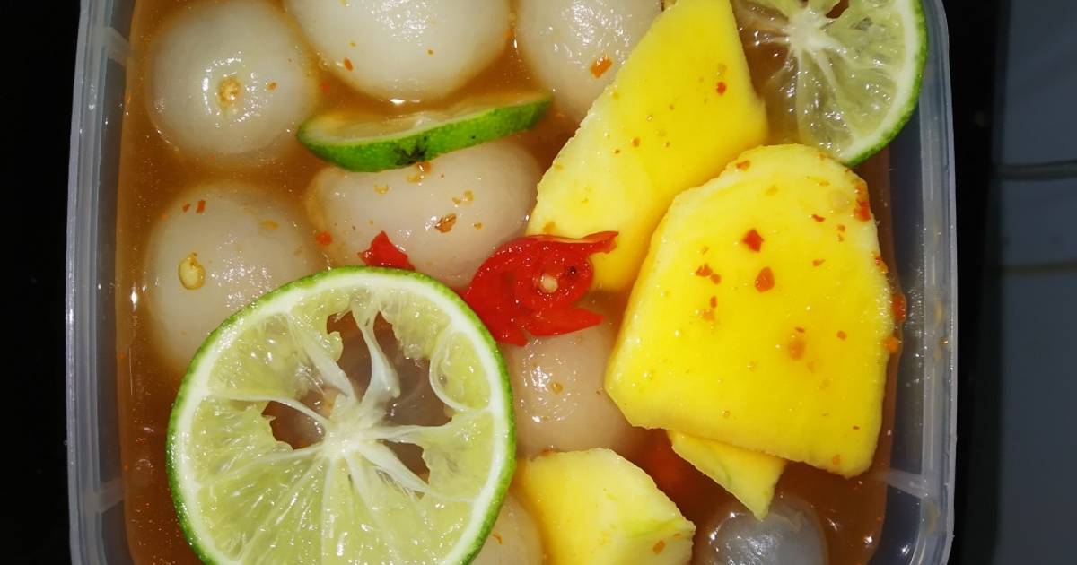 Resep Asinan Buah Super Segar Asinan Praktis Mix Fruites Rambutan