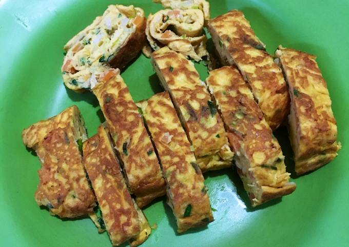 Resep Telur Gulung Korea Gyeran Mari Korean Egg Roll Oleh Annisa