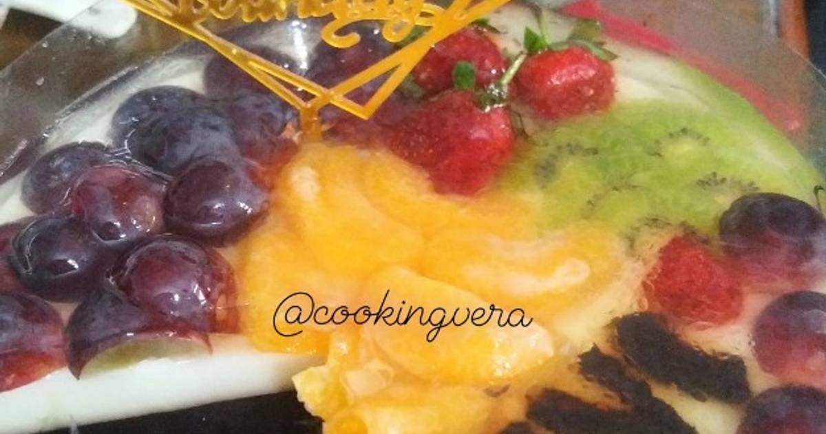 Resep Puding Susu Buah Ultah Oleh Cooking Vera Cookpad