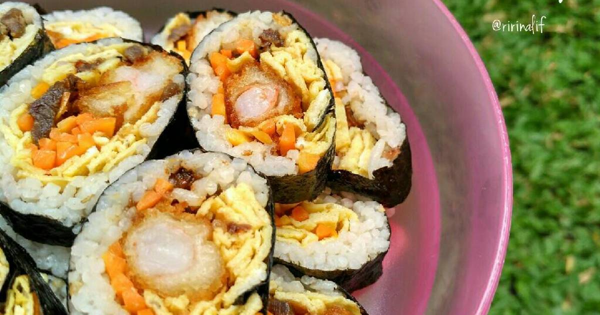 Resep Kimbap Nasi Gulung Ala Korea Oleh Ririn Aliftiani Cookpad