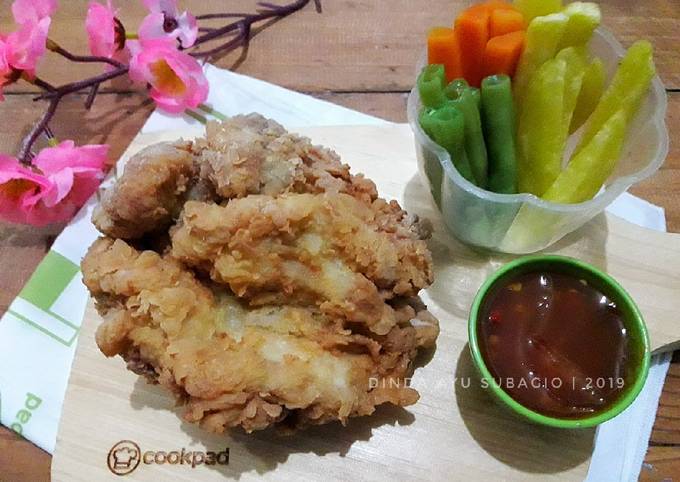 Resep Chicken Crispy Steak With Simple Sauce Oleh Dinda Ayu Subagio