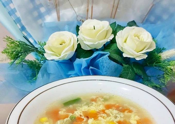 Resep Sup Jagung Wortel Telur Oleh Kartikasari Kh Cookpad