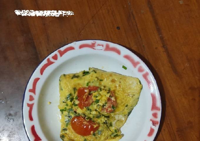 Resep Omelet Kucai Tomat Oleh Indah Kurniasari Cookpad