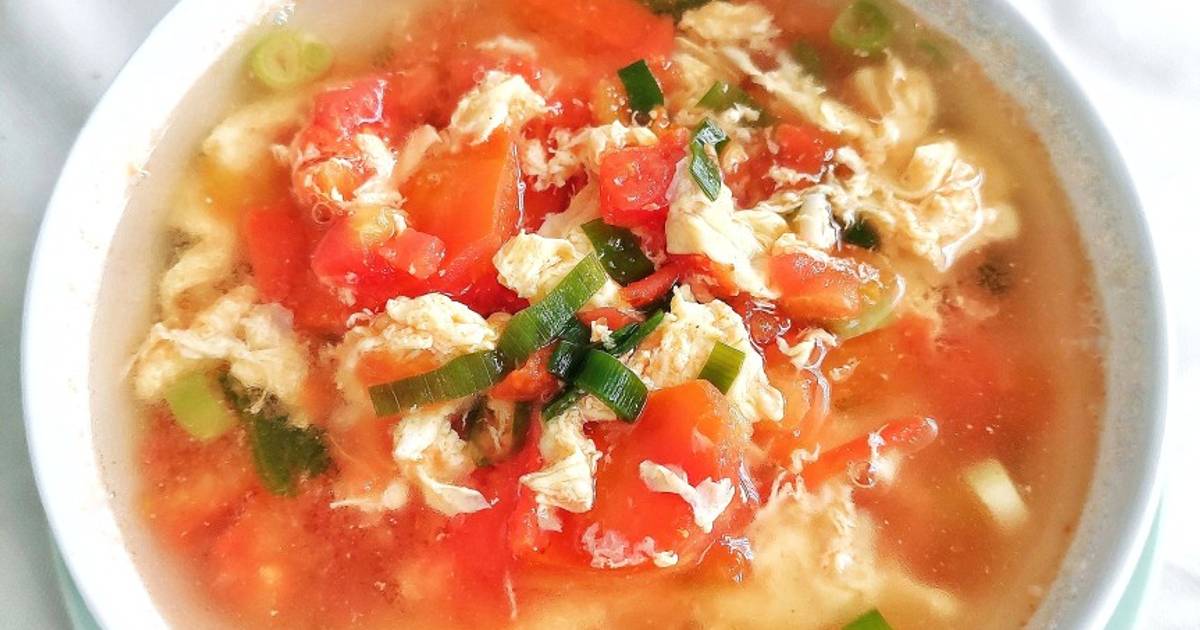 Resep Sup Telur Tomat Tan Hua Tang Oleh Laily Agustien Ummifaizfaqih