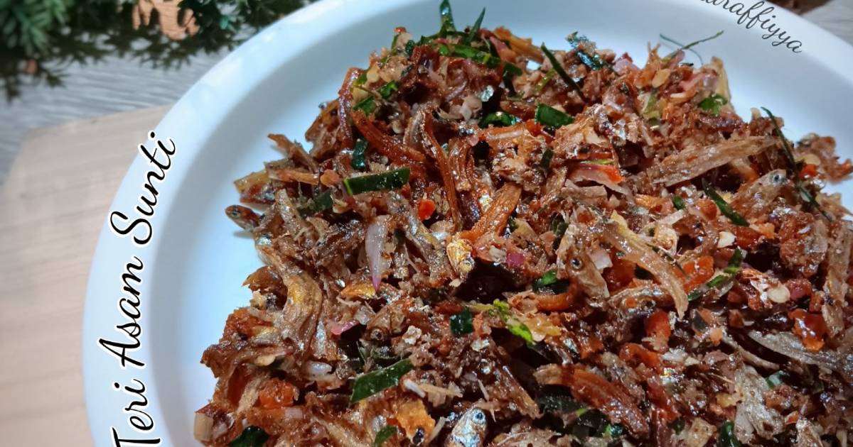 Resep Sambal Teri Asam Sunti Oleh Mamaraffiyya Cookpad