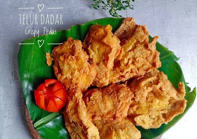 Resep Telur Dadar Crispy Pedas Oleh Widjie Astuti Cookpad