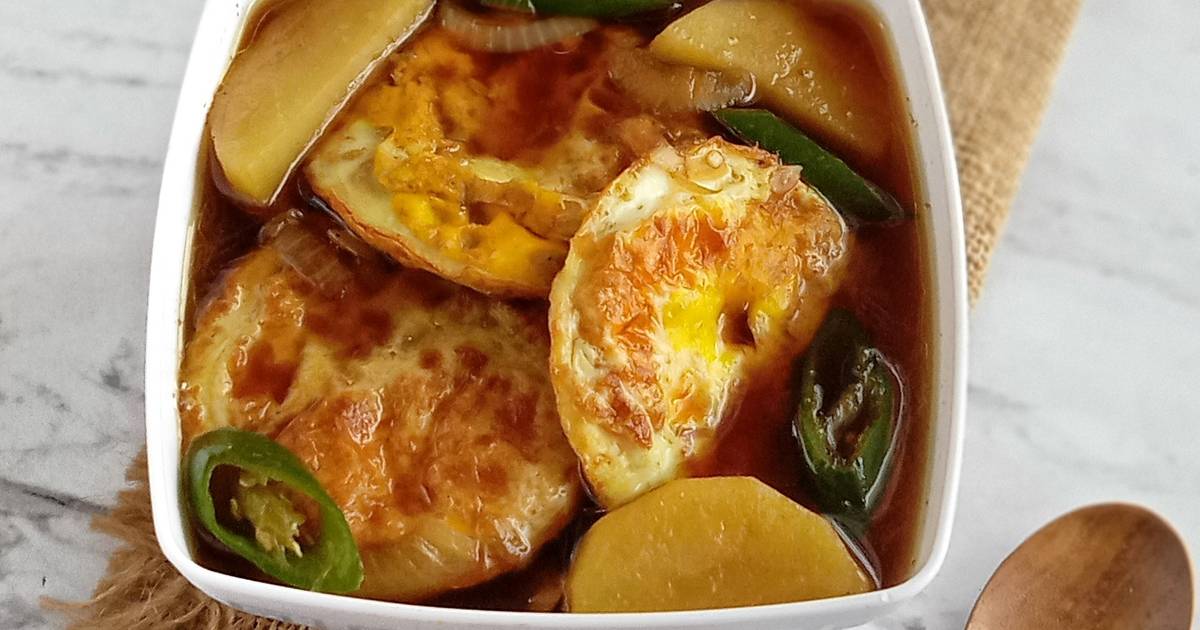 Resep Semur Telor Ceplok Dan Kentang Enak Dan Mudah Cookpad