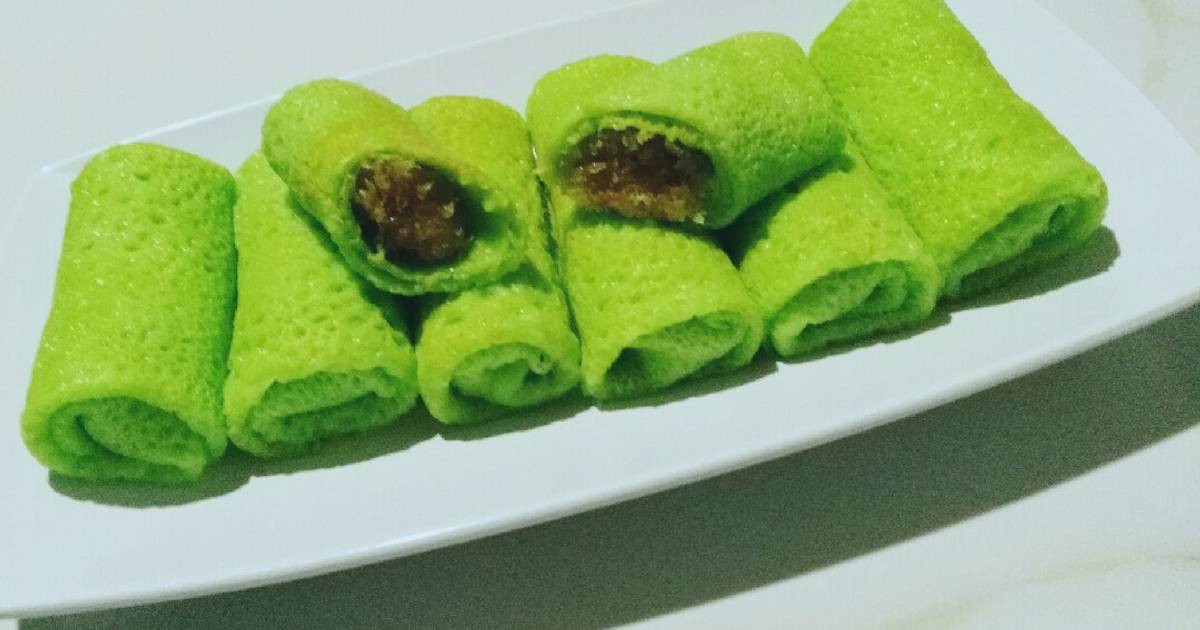 Resep Dadar Gulung Isi Unti Kelapa Oleh Corina Masruroh Cookpad