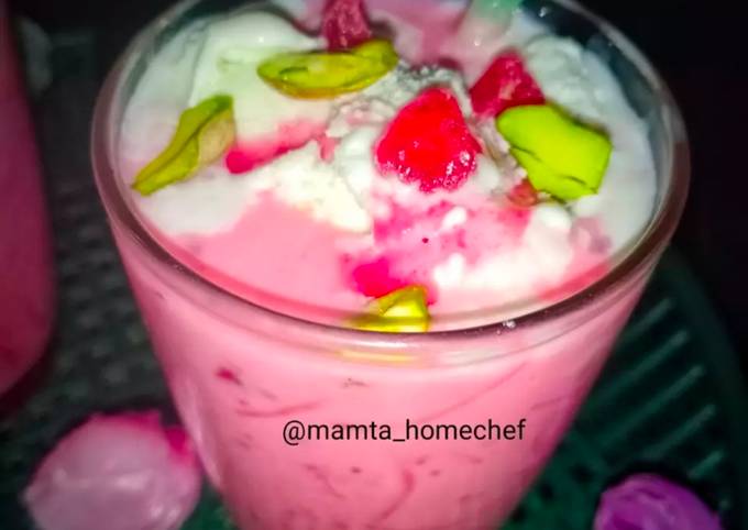 Rose Falooda Recipe By Mamta Pandya Cookpad