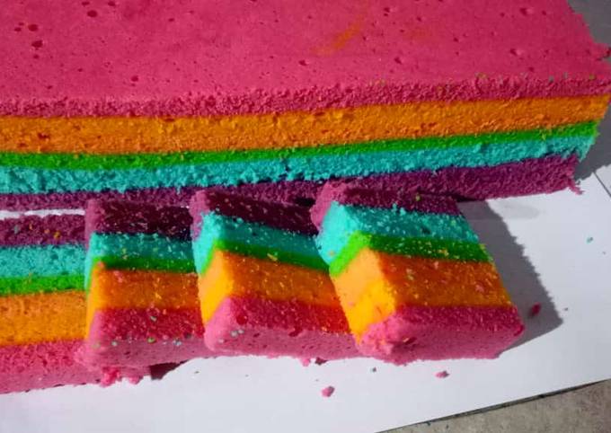 Resep Rainbow Cake Oleh Diyah Cookpad