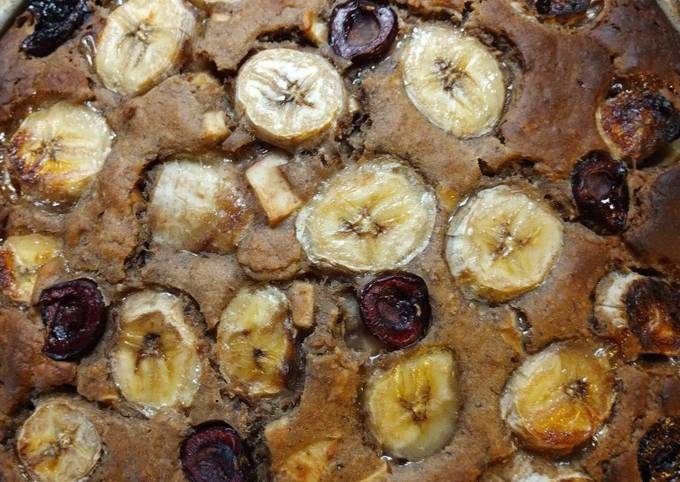 Torta de banana súper dulce y húmeda sin azúcar Receta de Lusin luna