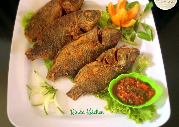 Resep Lalapan Ikan Goreng Crispy Berbumbu Oleh Indah Lai Fo Shang Cookpad