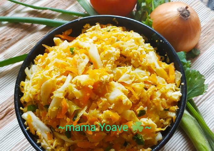 Resep Orak Arik Kol Wortel Telur Oleh Mama Yoave Cookpad