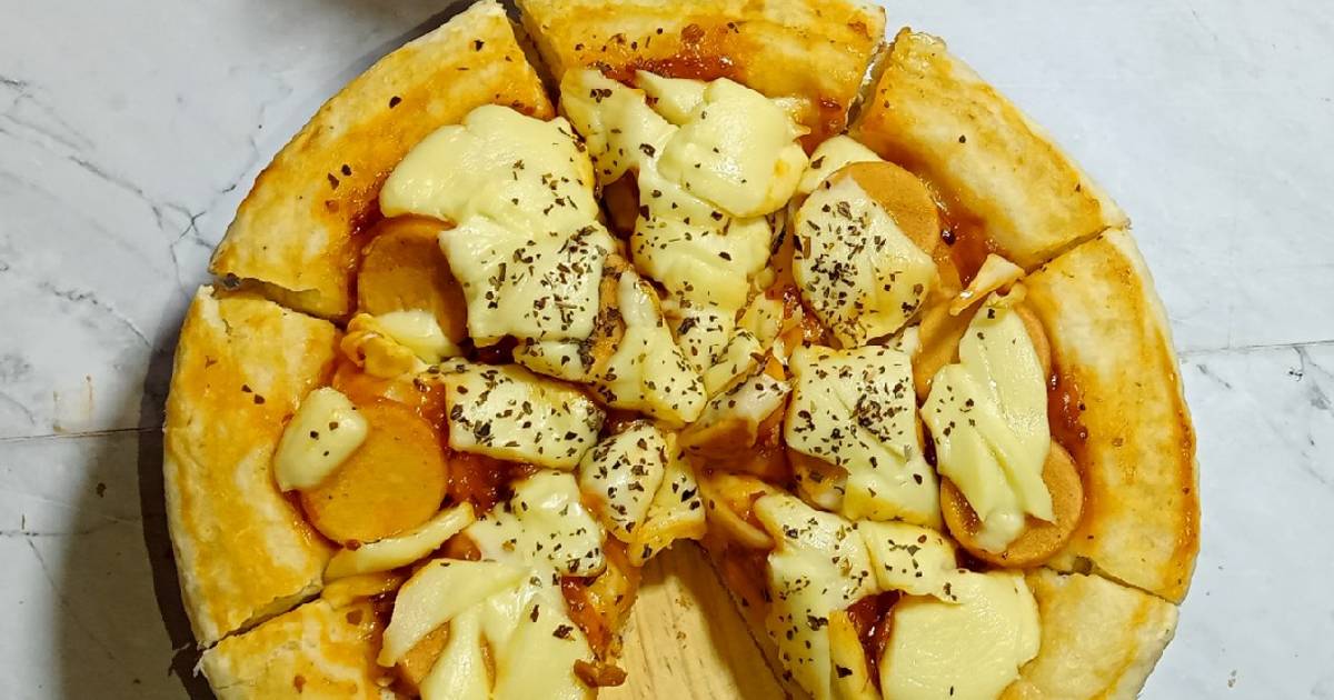 Resep Pizza Teflon Empuk Takaran Sendok Tanpa Telur Oleh Nurkmalasari