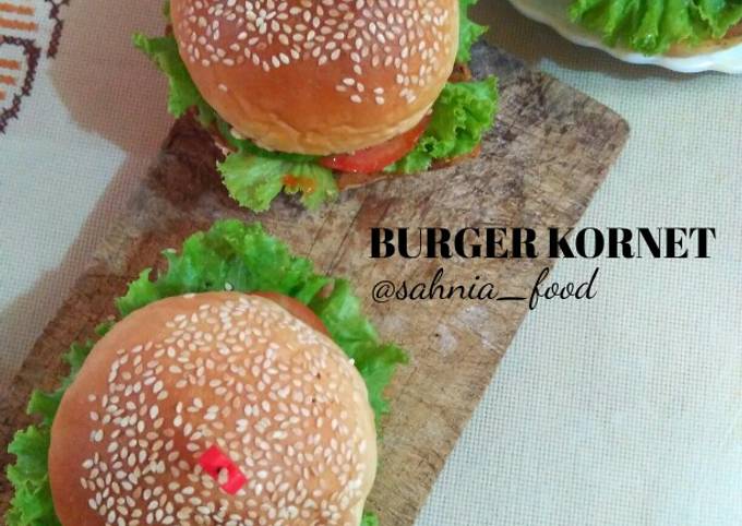 Resep Burger Kornet Oleh Sahnia Food Cookpad