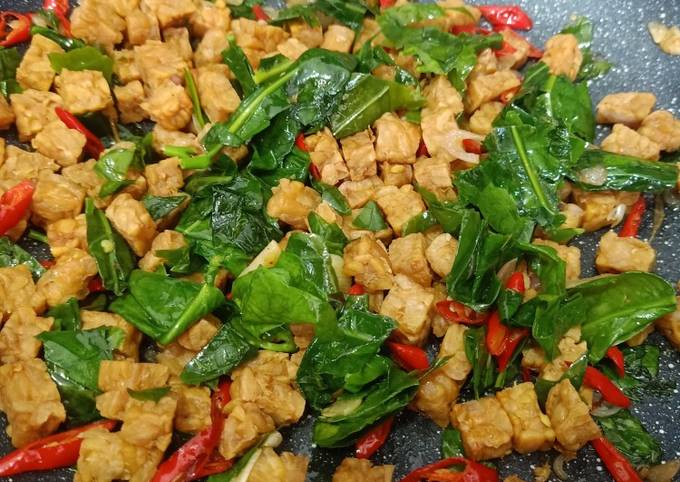 Resep Tumis Tempe Daun Melinjo Pedas Oleh Nose Cookpad