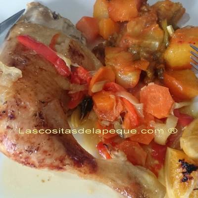 Pollo Asado Con Citricos Y Albahaca Receta De Aureamendez Cookpad