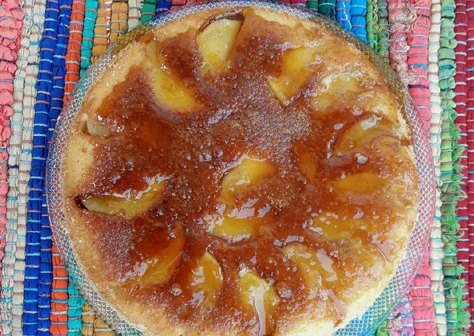 Torta Invertida De Manzana Receta De Caro Cookpad