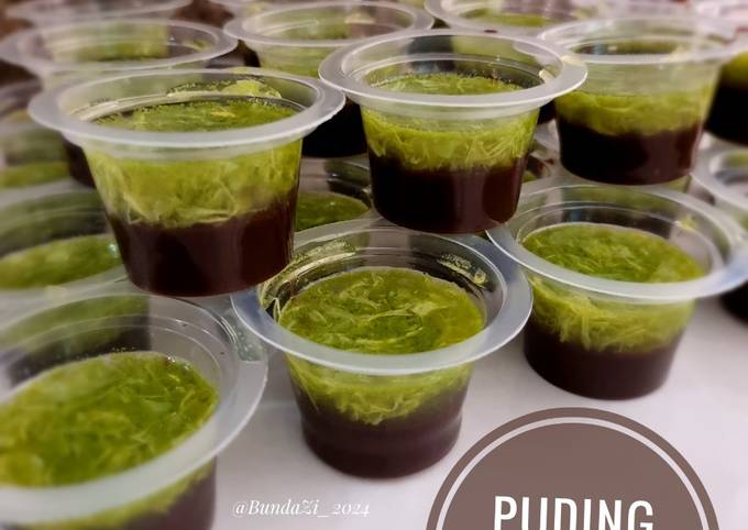 Resep 155 Puding Cokelat Lumut Pandan Oleh Bunda Zi Cookpad