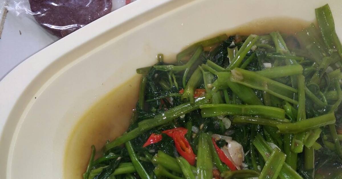 Resep Cah Kangkung Terasi Oleh Bunda Arfan Rizky Cookpad