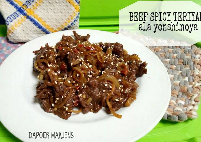 Resep Beef Spicy Teriyaki Ala Yoshinoya Oleh DAPOER MAKJENS Cookpad