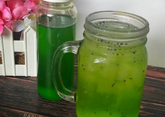 Resep Es Lidah Buaya With Sirup Melon Homemade Oleh Dek Mila Cookpad