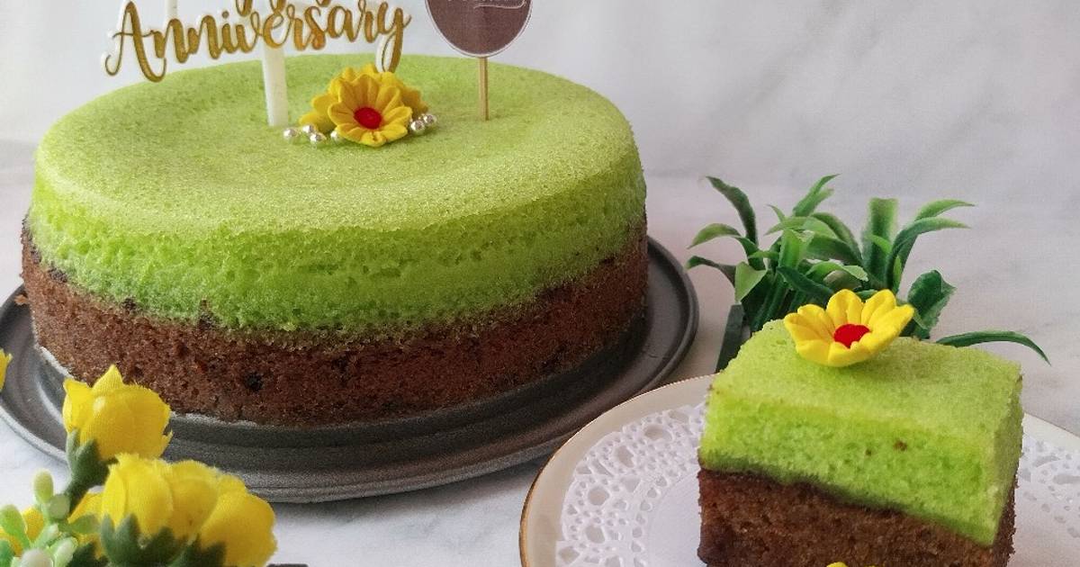 Resep Brownis Kukus Coklat Pandan Ala Brownis Amanda Oleh Ummu Salma