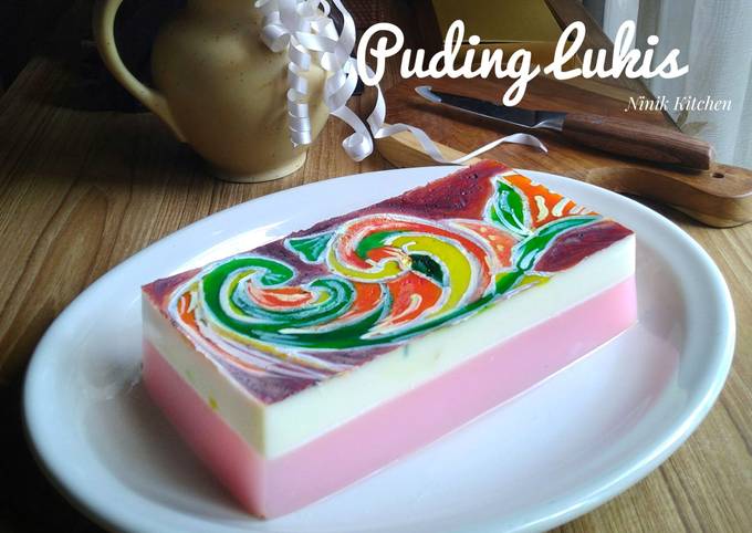 Resep Puding Lukis Varian Rasa Vanila Strawbery Oleh Ninik Kitchen