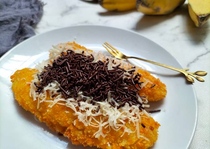 Resep Pisang Krispy Coklat Keju Oleh Nur Erma Cookpad