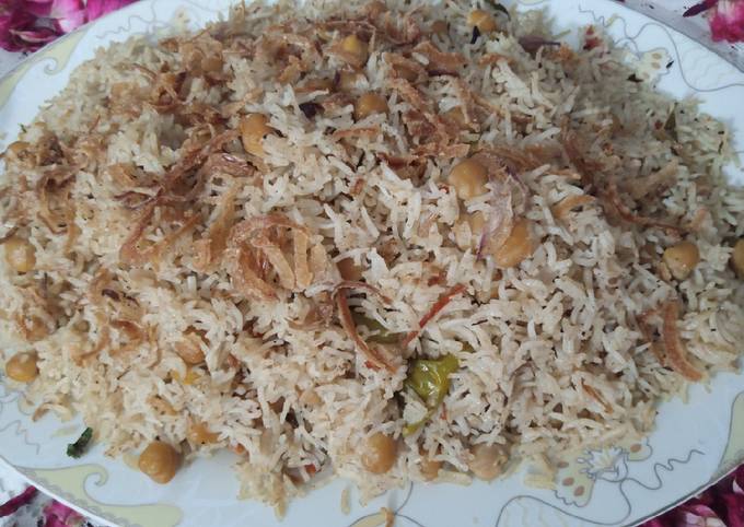 Chana Pulao Recipe By Man O Salwa By Neelam Saleem Cookpad