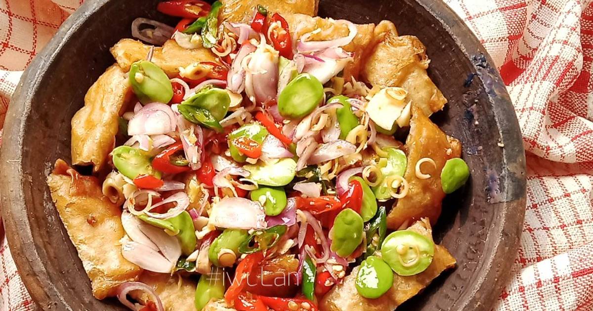 Resep Tempe Gembus Siram Sambal Matah Pete Oleh DyahWuLan Bae Cookpad