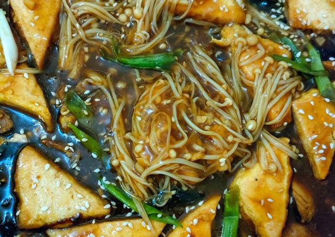 Resep Egg Tofu Enoki Pan Oleh Bunda Lia Cookpad