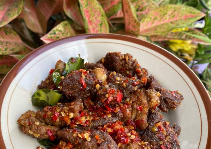 Resep Daging Sapi Dendeng Balado Oleh Indah Safitri Cookpad