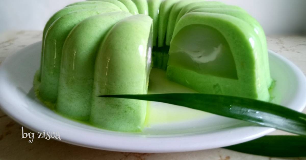 Resep Puding Pandan Kelapa Muda Enak Dan Sederhana Ala Rumahan