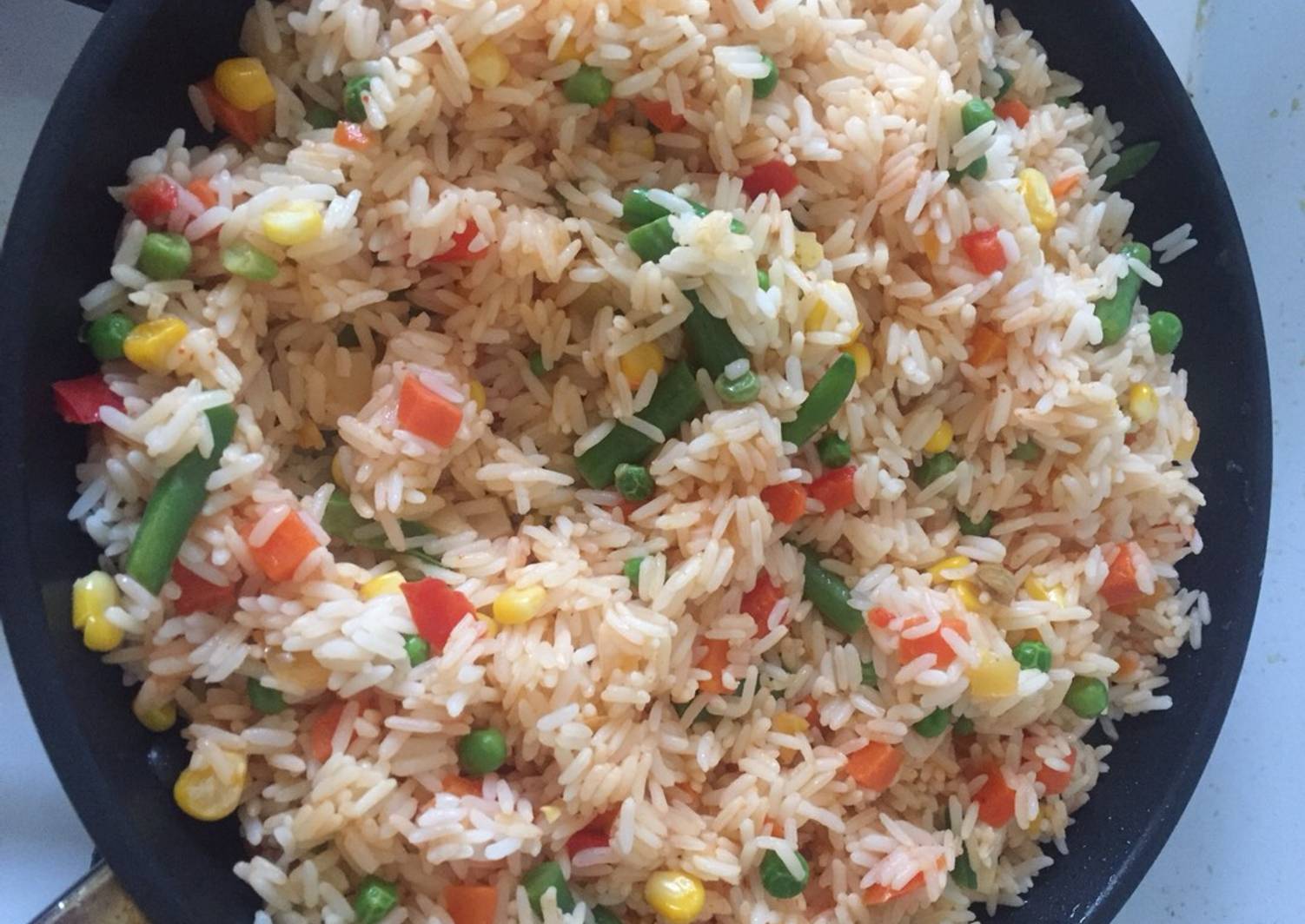 жареный рис пошаговый рецепт с фото