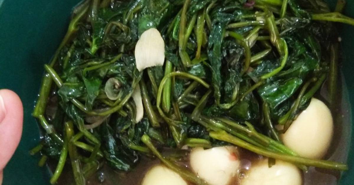 Resep Cah Kangkung Telur Puyuh Oleh Dapur Mak Upit Cookpad