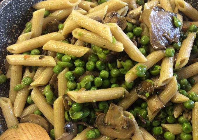 Ricetta Pasta Integrale Con Piselli Novelli E Funghi Misti Di Eleonora