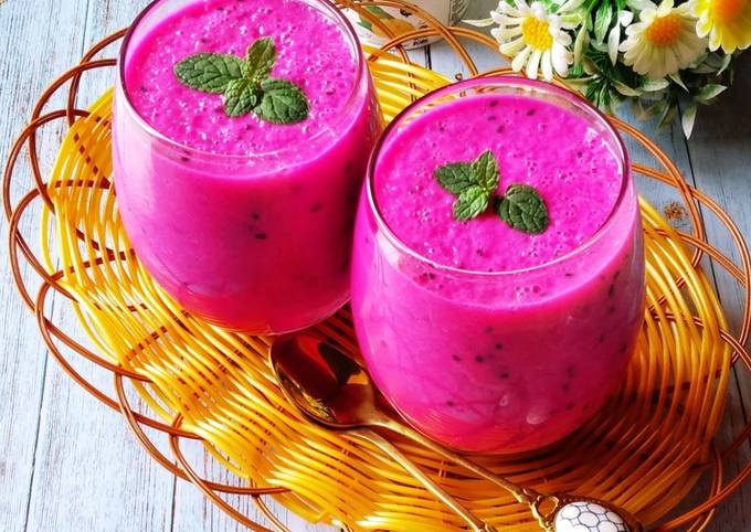 Resep Smoothies Buah Naga Pear Oleh Itha Subekti Cookpad