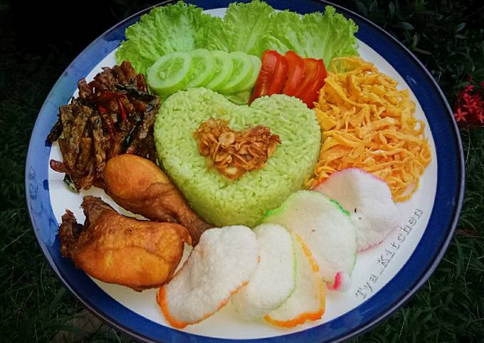 Resep Nasi Uduk Hijau Megicom Oleh Tya Kitchen Cookpad