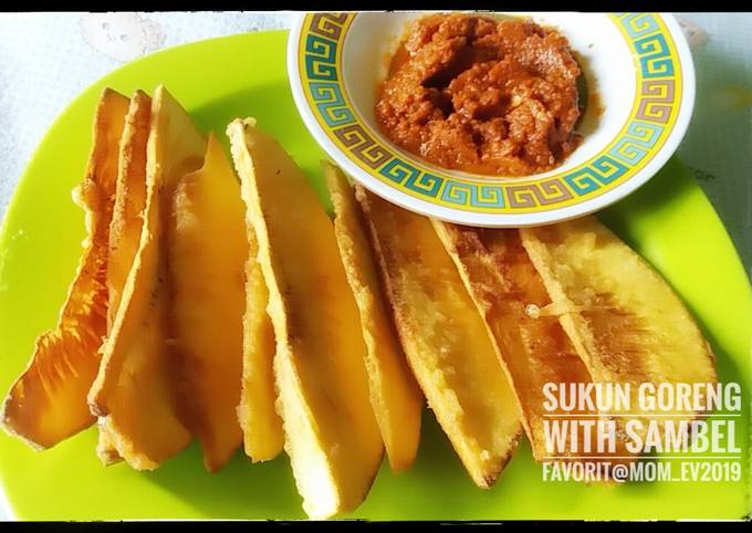 Resep Sukun Goreng With Sambel Favorit Oleh Dapur Mom Ev Cookpad